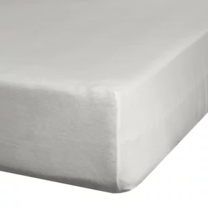 Prześcieradło jersey z gumką 240x220 cm z bawełny kolor jasnoszary 125 g/m2 Design 91