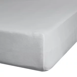 Prześcieradło jersey z gumką 240x220 cm z bawełny kolor jasnoszary 125 g/m2 Design 91