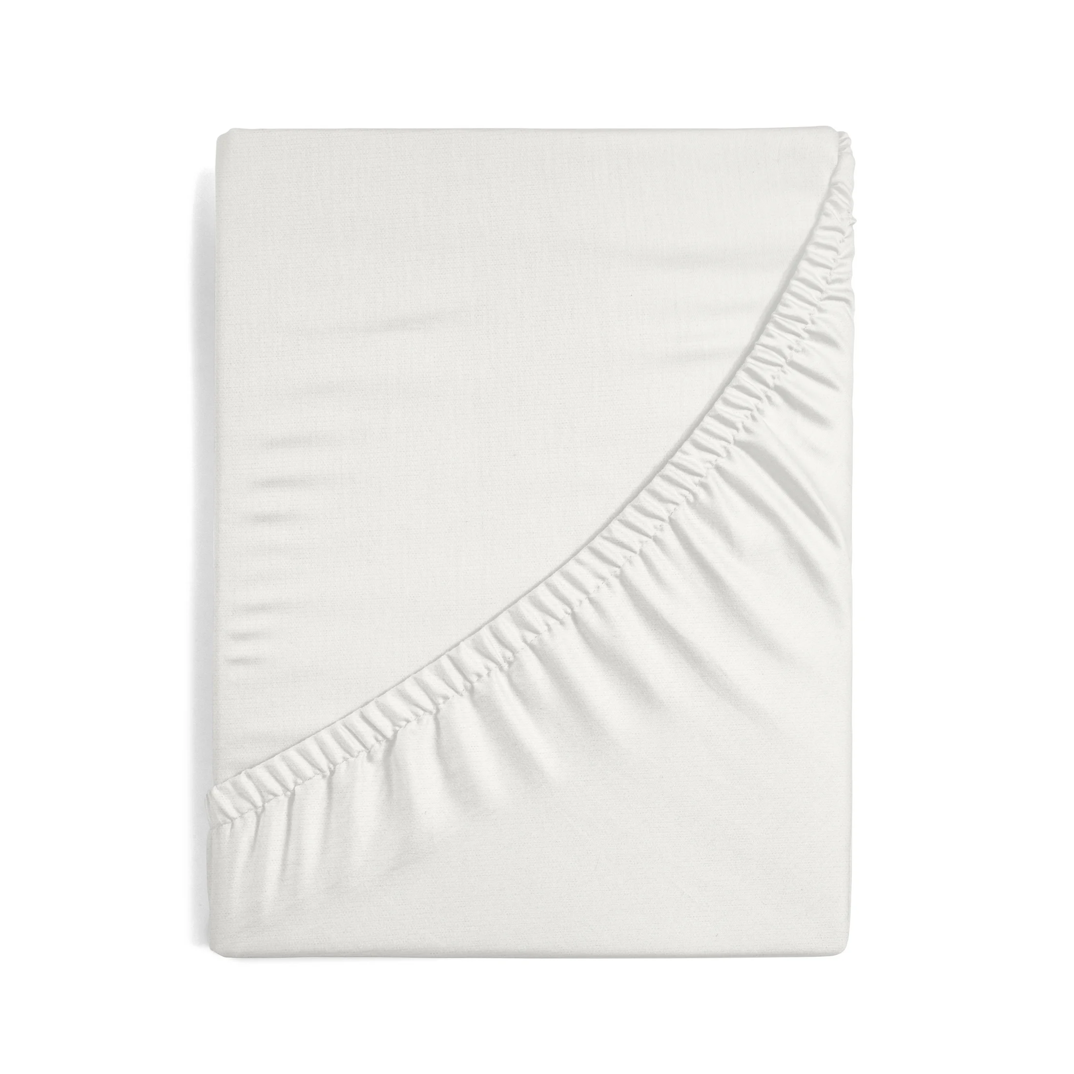 Prześcieradło jersey z gumką 240x220 cm z bawełny kolor kremowy 125 g/m2 Design 91