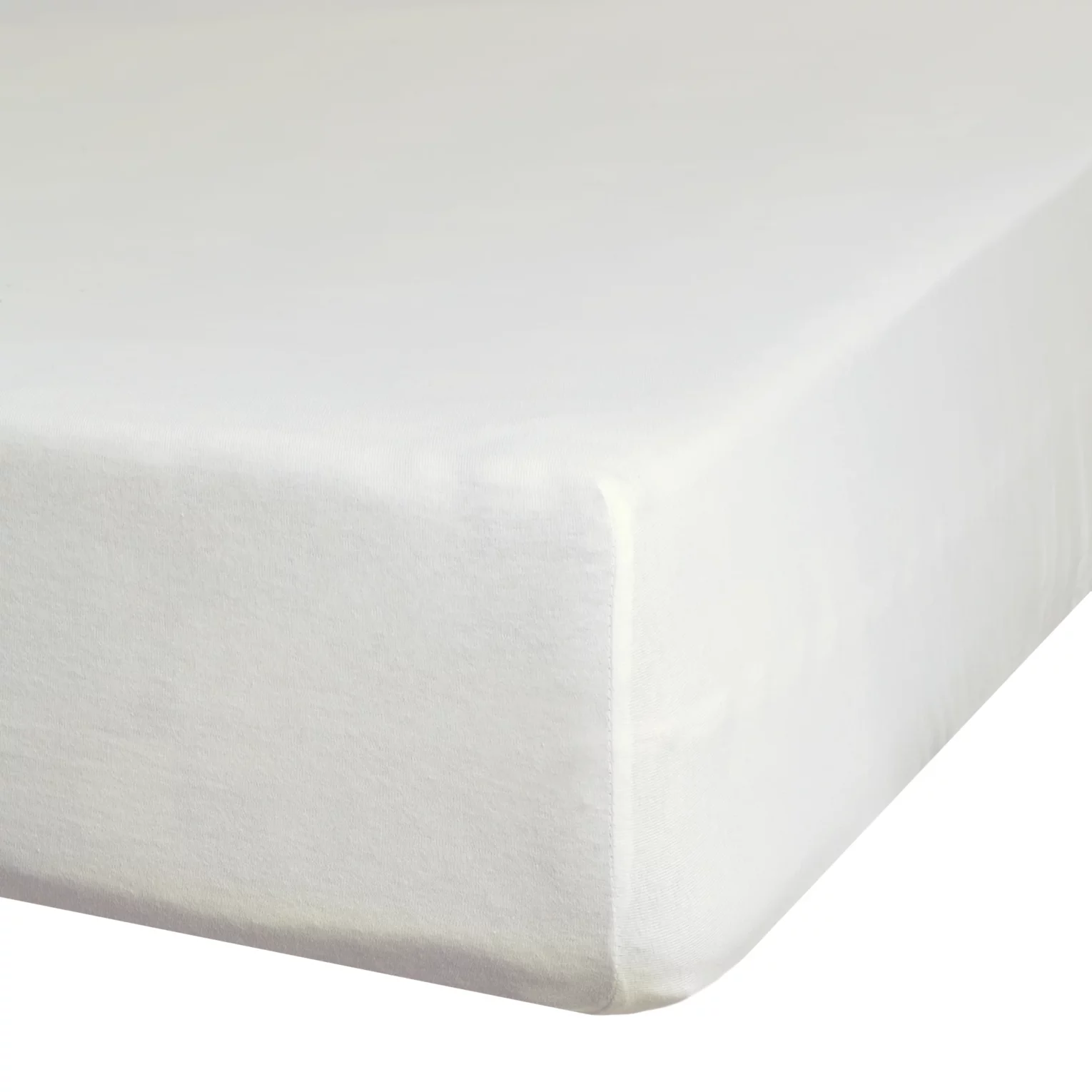 Prześcieradło jersey z gumką 240x220 cm z bawełny kolor kremowy 125 g/m2 Design 91