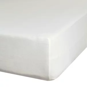 Prześcieradło jersey z gumką 240x220 cm z bawełny kolor kremowy 125 g/m2 Design 91
