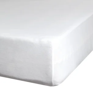 Prześcieradło jersey z gumką 240x220 cm z bawełny kolor kremowy 190 g/m2 Eurofirany Premium