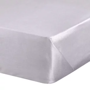 Prześcieradło jersey z gumką 90x200 cm z bawełny kolor jasnoszary 140 g/m2