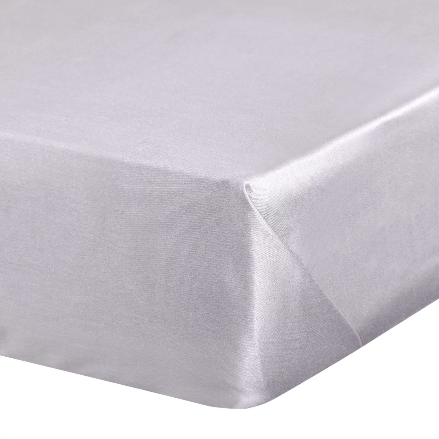 Prześcieradło jersey z gumką 180x200 cm z bawełny kolor jasnoszary 140 g/m2