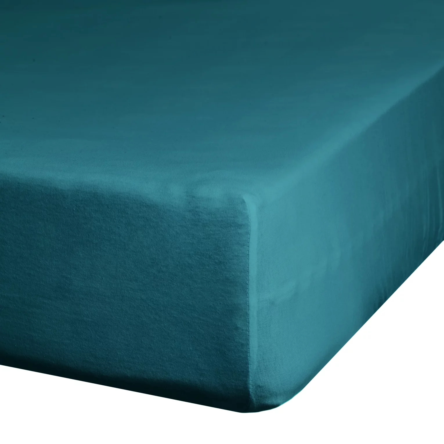 Prześcieradło jersey z gumką 220x200 cm z bawełny kolor turkusowy 125 g/m2 Design 91