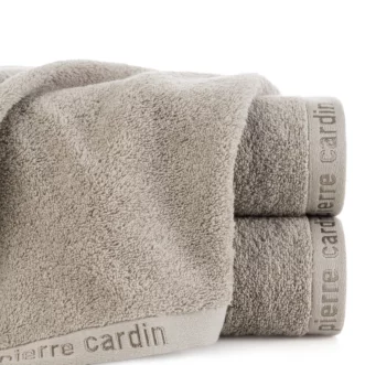 Ręcznik do rąk 30x50 cm bawełniany kolor ciemnobeżowy z żakardową bordiurą 430 g/m2 EVI Pierre Cardin
