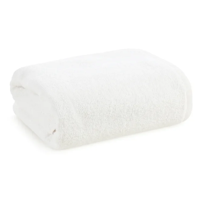 Ręcznik kąpielowy hotelowy 50x100 cm bawełniany kolor biały z wąską bordiurą 450 g/m2 HOTEL 17