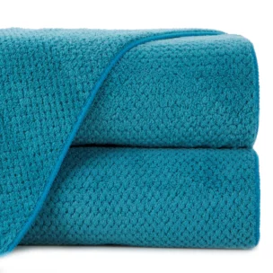 Ręcznik do rąk 30x50 cm szybkoschnący z mikrofibry  kolor turkusowy o ryżowej strukturze 280 g/m2 ZOE 1