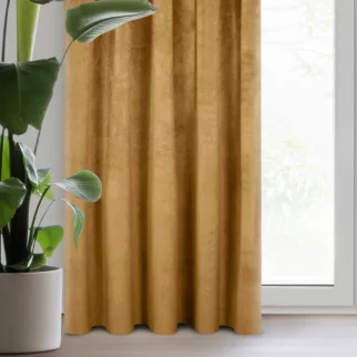 Zasłona miodowa z ekskluzywnego aksamitnego welwetu 290 g/m2 140x270 cm taśma - RIA - Diva Line