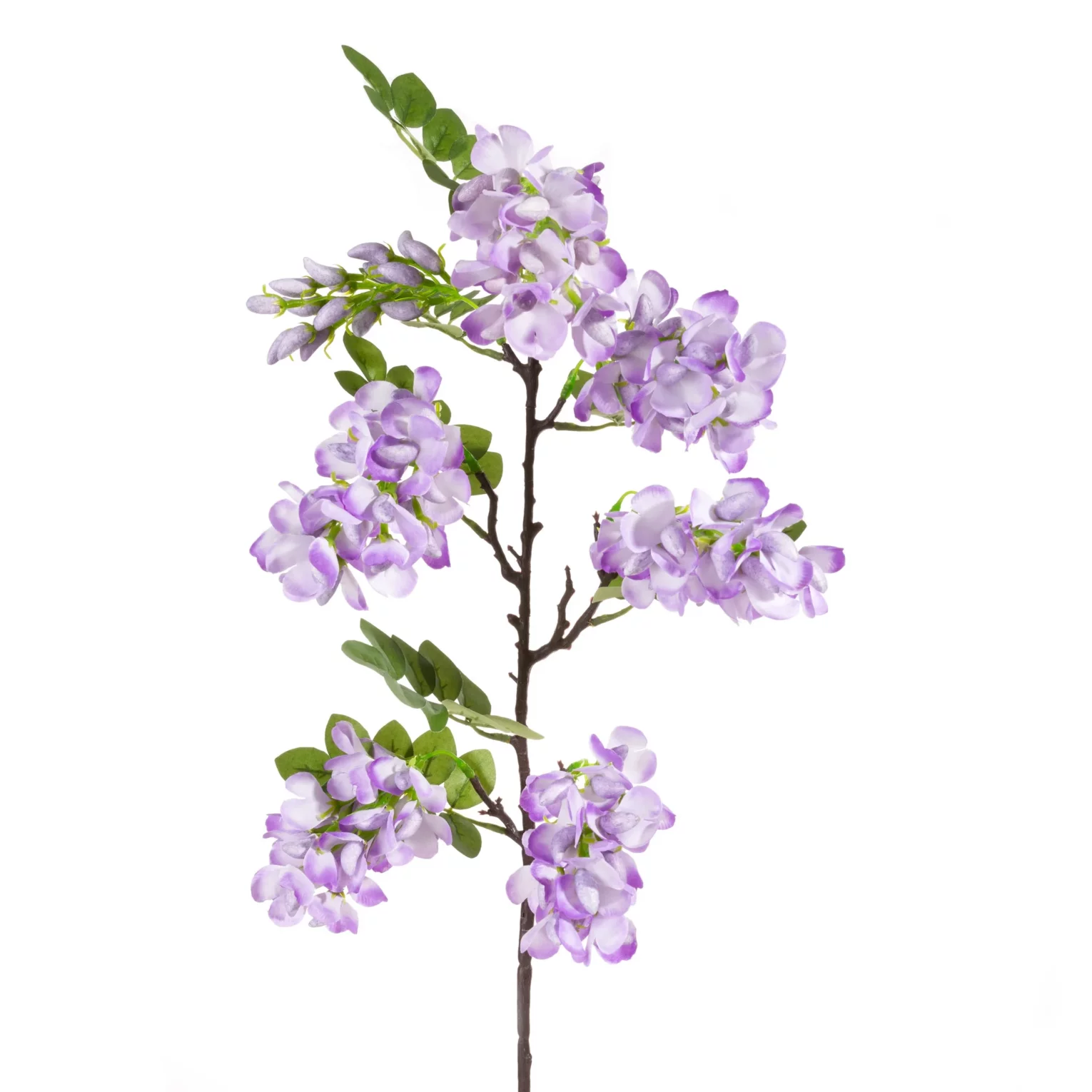 Kwiat sztuczny fioletowo, zielony 85 cm