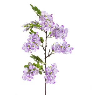 Kwiat sztuczny fioletowo, zielony 85 cm