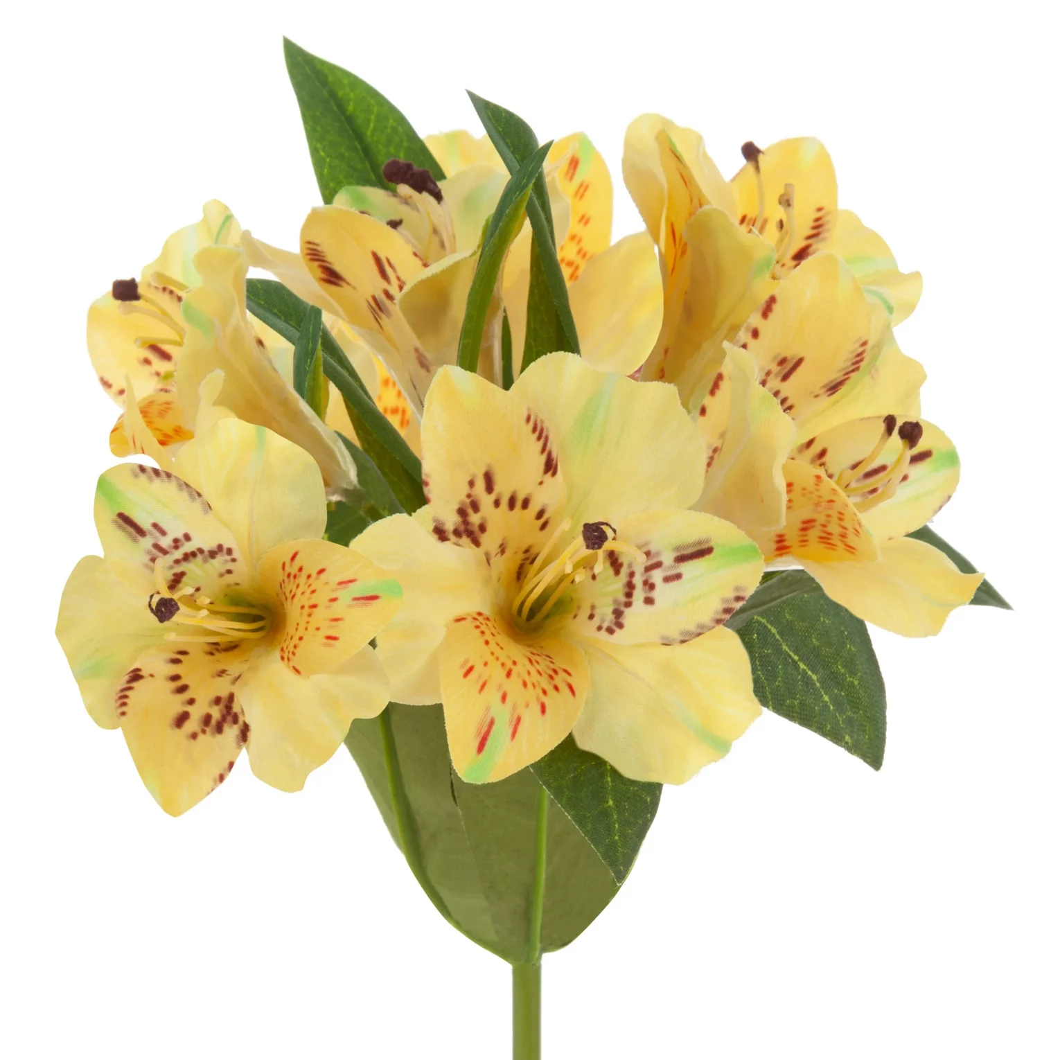 Kwiat sztuczny rododendron żółty 48 cm