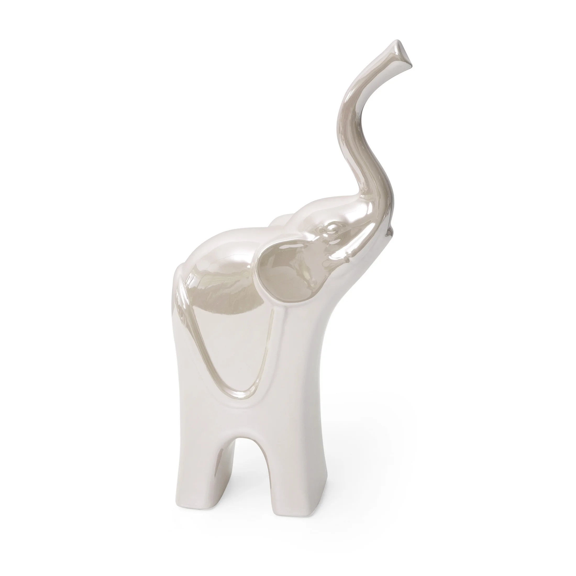 Słoń - figurka ceramiczna SIMONA z perłowym połyskiem