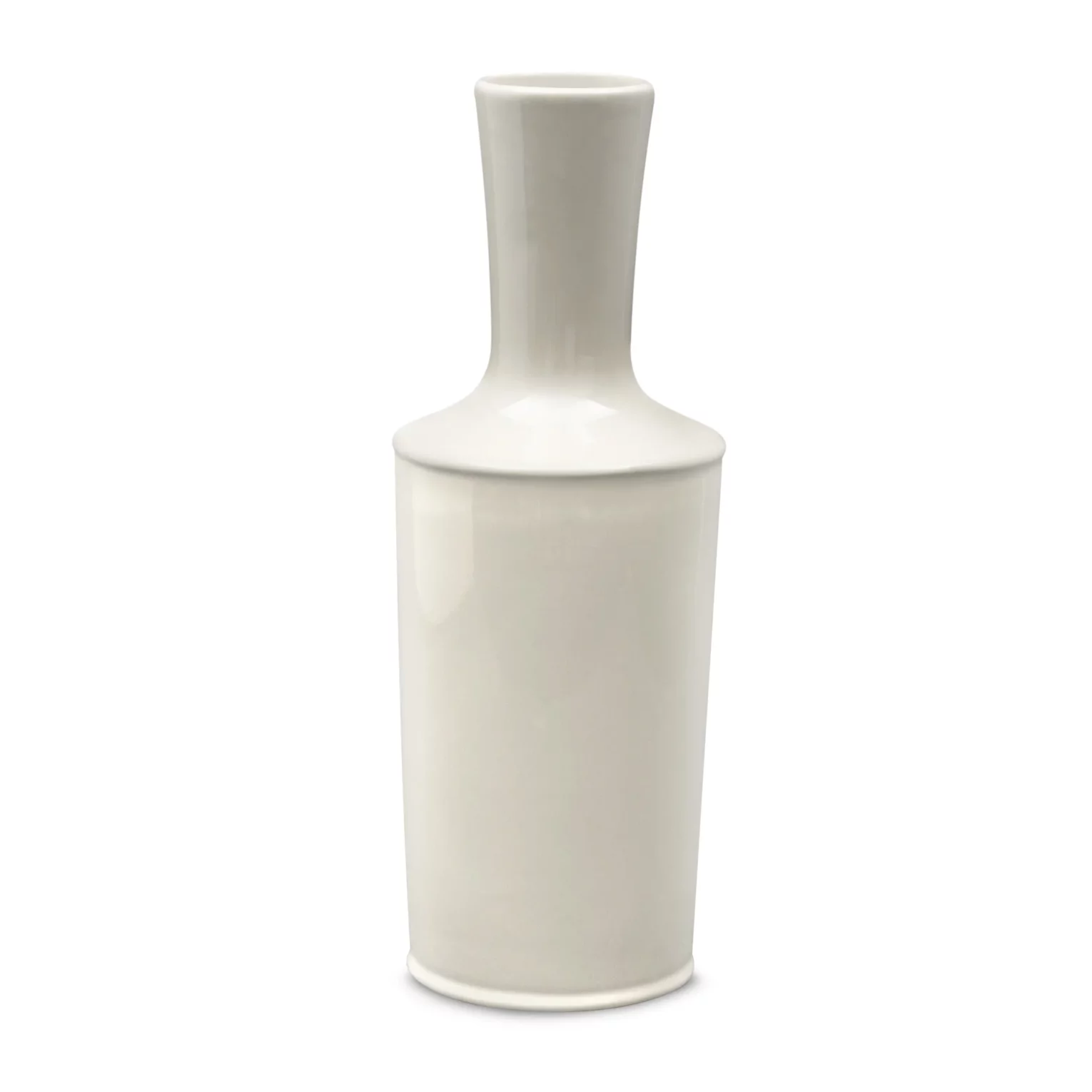 Wazon ceramiczny perłowa  z połyskiem średnica 13x36 cm SIMONA