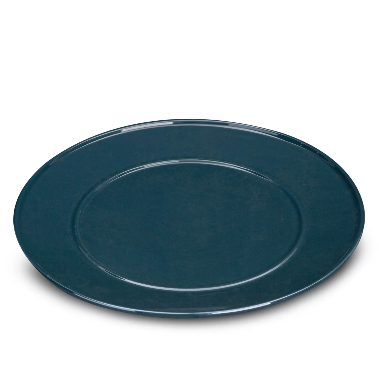 Patera ceramiczna granatowa dekoracyjna  z perłowym połyskiem średnica 30x2 cm SIMONA