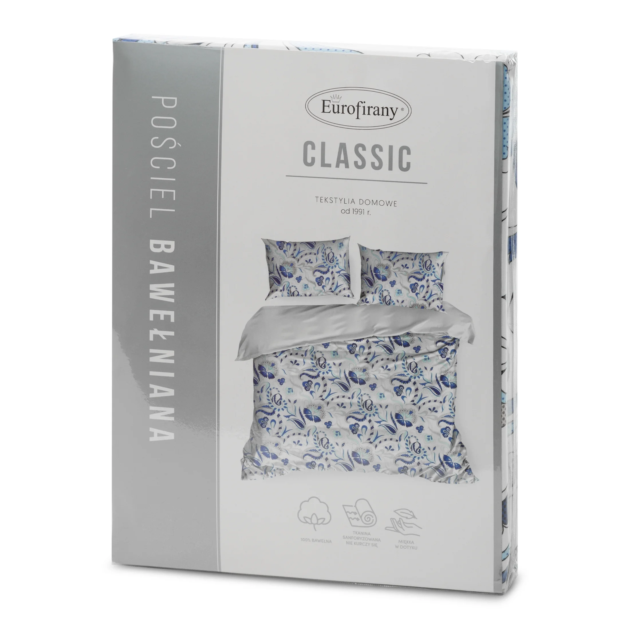 EUROFIRANY CLASSIC Komplet pościeli SONIA 24 z wysokogatunkowej bawełny z motywem kwiatowym inspirowanym stylem folk
