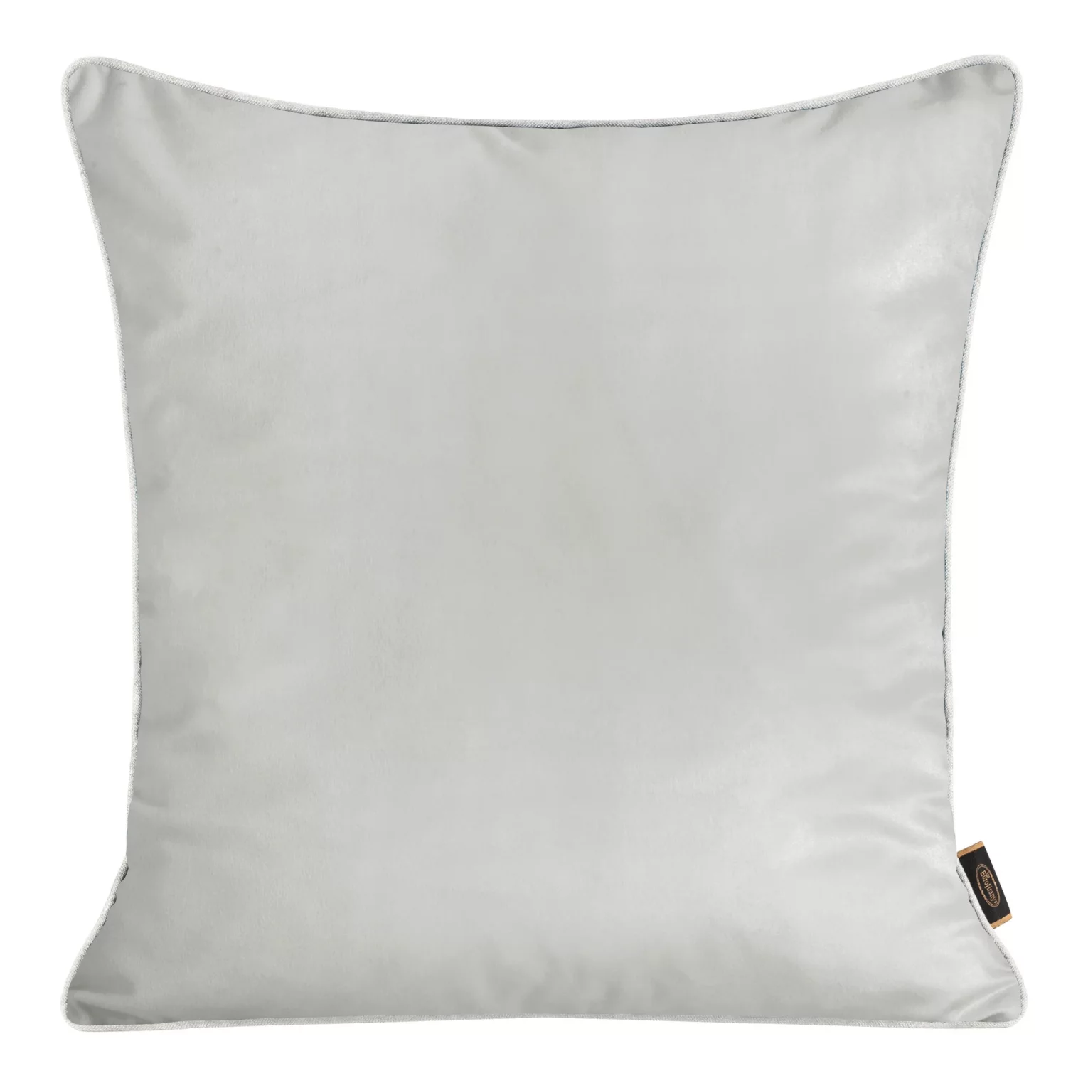 Poszewka na poduszkę 45x45 cm welwetowa kolor jasnopopielaty, dwustronna z wypustką na brzegach VELVET 57 Eurofirany Premium