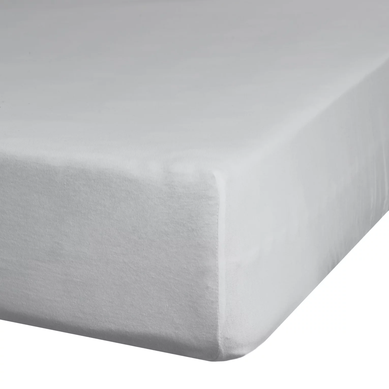 Prześcieradło jersey z gumką 220x200 cm z bawełny kolor jasnoszary 125 g/m2 Design 91