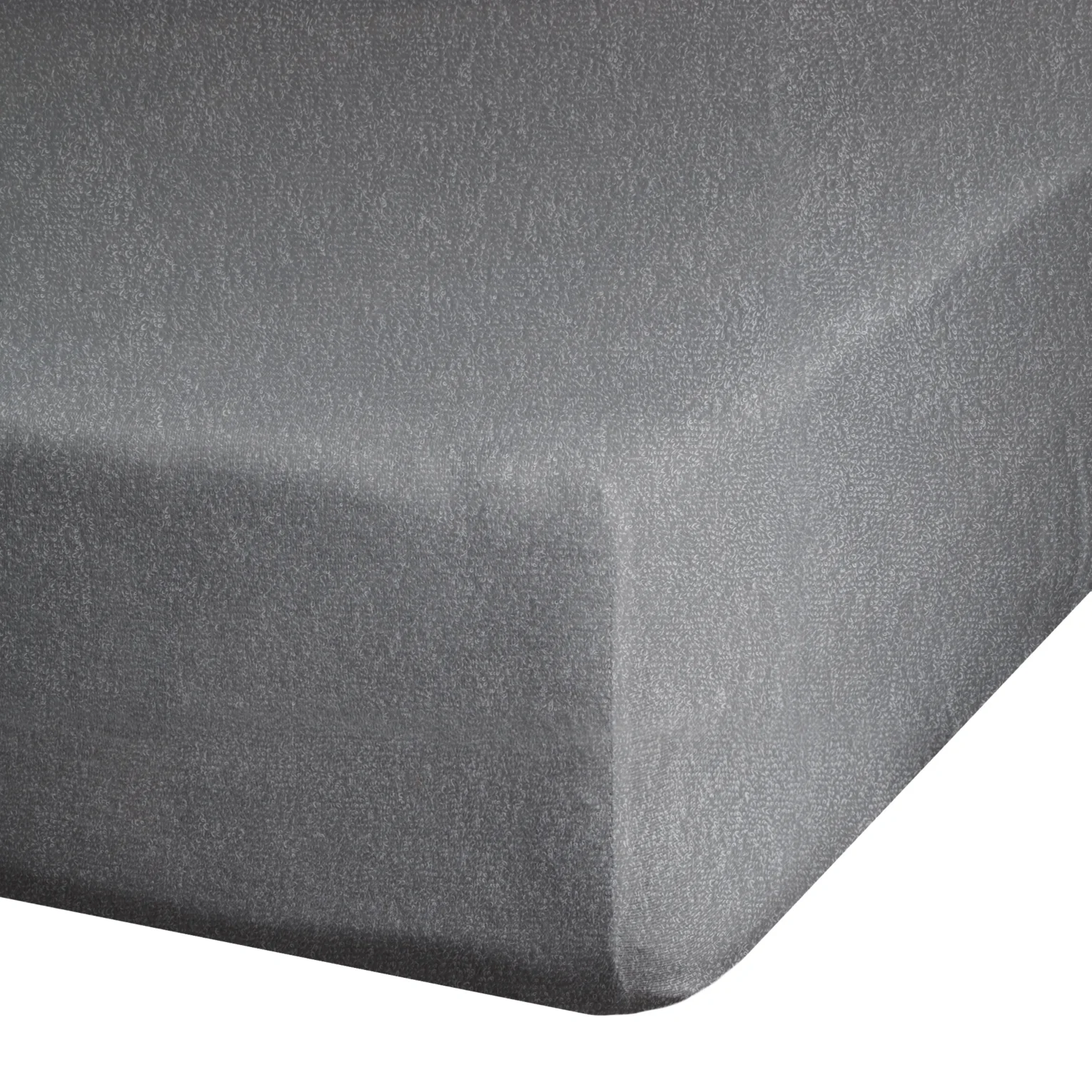Prześcieradło frotte z gumką 140x200 cm z bawełny kolor stalowy 170 g/m2 Design 91