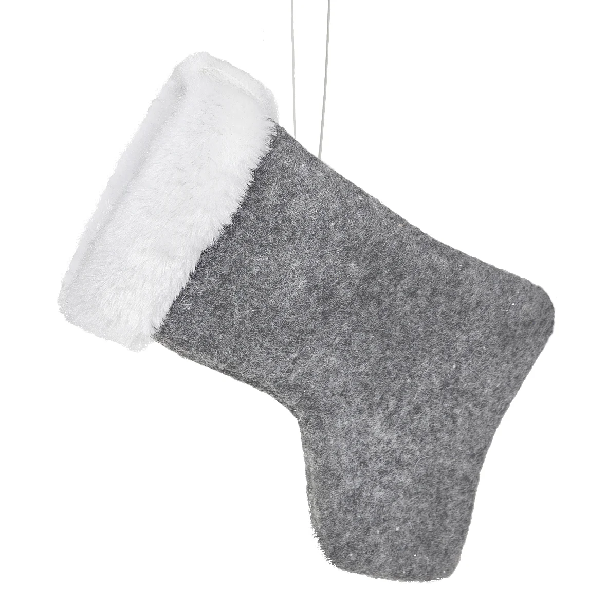 Ozdoba choinkowa PLUSH skarpeta z miękkiego filcu