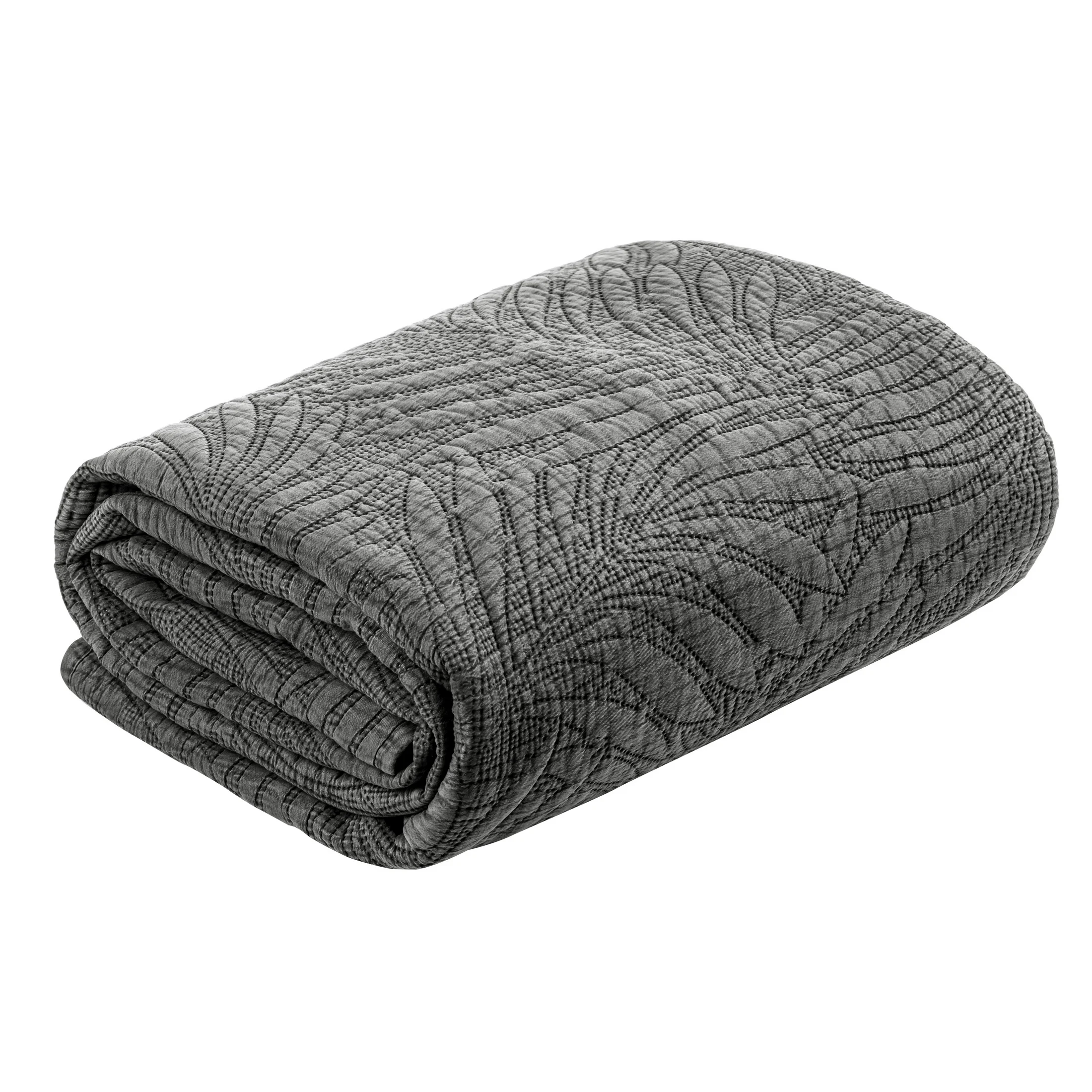 EUROFIRANY PREMIUM Narzuta STONE z tkaniny stonewashed pikowana metodą hot press