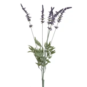 Kwiat sztuczny szałwia łąkowa fioletowo, zielony 56 cm
