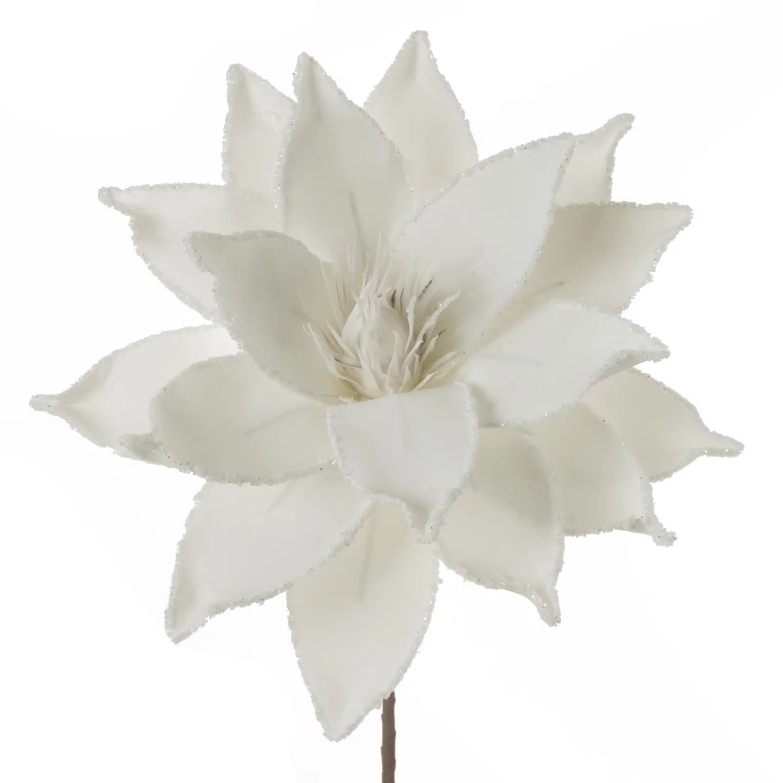 Kwiat sztuczny biały z pianki foamiran 78 cm