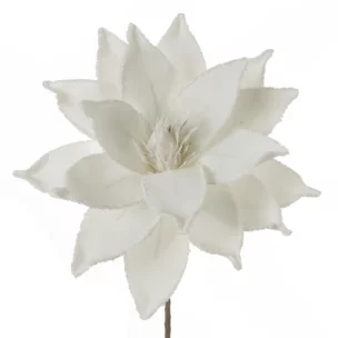 Kwiat sztuczny biały z pianki foamiran 78 cm