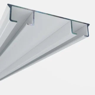 Szyna aluminiowa biała CH z akcesoriami – profesjonalny system do firan i zasłon 200 cm