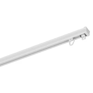 Szyna aluminiowa ZS biała kompletny zestaw z agrafkami – jednotorowa szyna sufitowa 150 cm Creativa