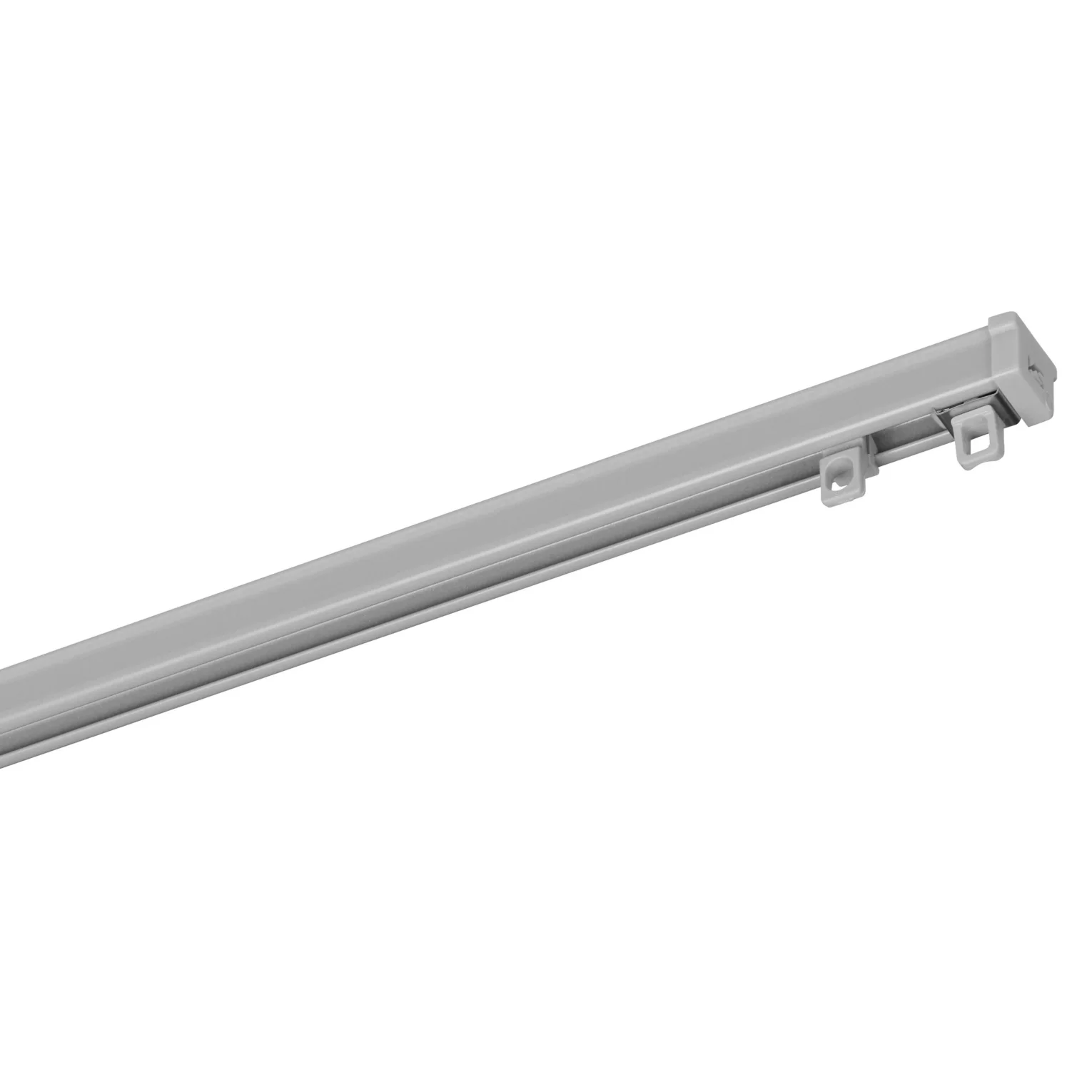 Szyna aluminiowa  ZS szara kompletny zestaw z oczkami – jednotorowa szyna sufitowa 150 cm Creativa
