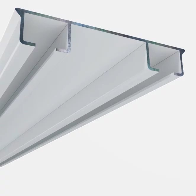 Szyna sufitowa aluminiowa dwutorowa z akcesoriami – profesjonalny system do firan i zasłon 150 cm
