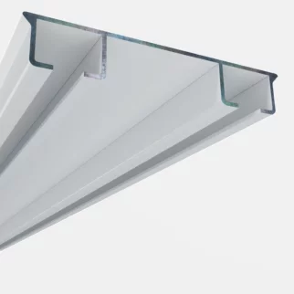 Szyna sufitowa aluminiowa dwutorowa z akcesoriami – profesjonalny system do firan i zasłon 200 cm