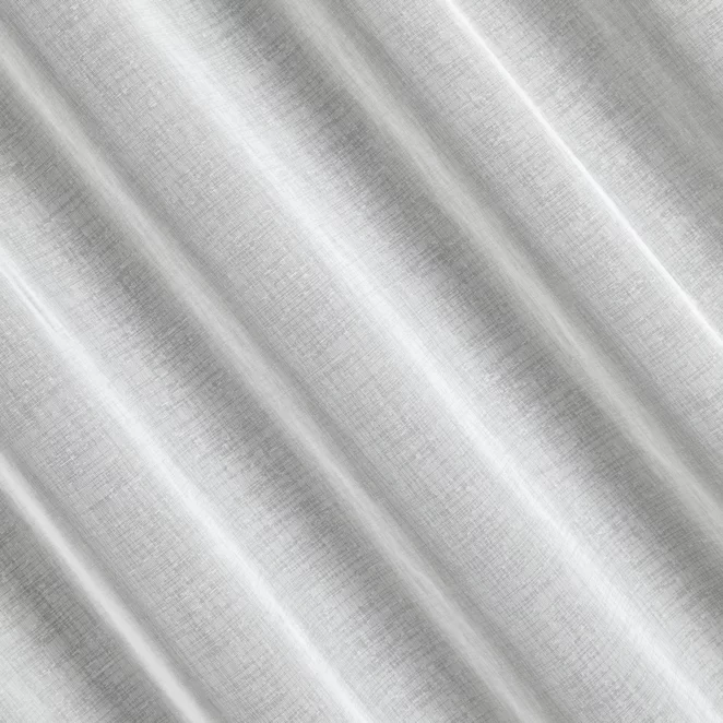 R219/4 Firana szyta na taśmie 5 cm naturalna z delikatnej cienkiej matowej etaminy wykończonej obciążnikiem