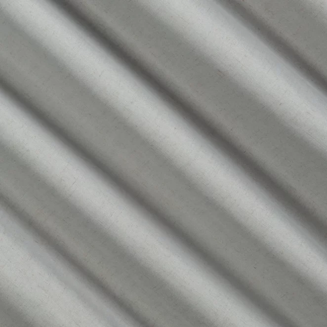 R212/1 Zasłona szyta na taśmie 5 cm popielata z tkaniny blackout zaciemniającej w 100% o naturalnej strukturze