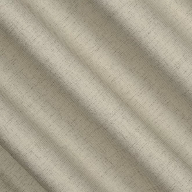 M213/3 Zasłona szyta na taśmie 5 cm jasnobeżowa z tkaniny w stylu eko o naturalnym splocie