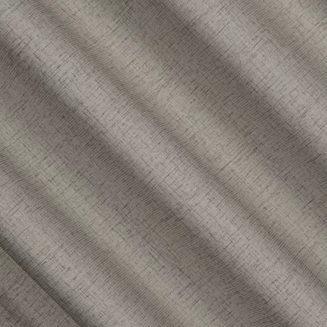 M213/5 Zasłona szyta na taśmie 5 cm jasnoszara z tkaniny w stylu eko o naturalnym splocie