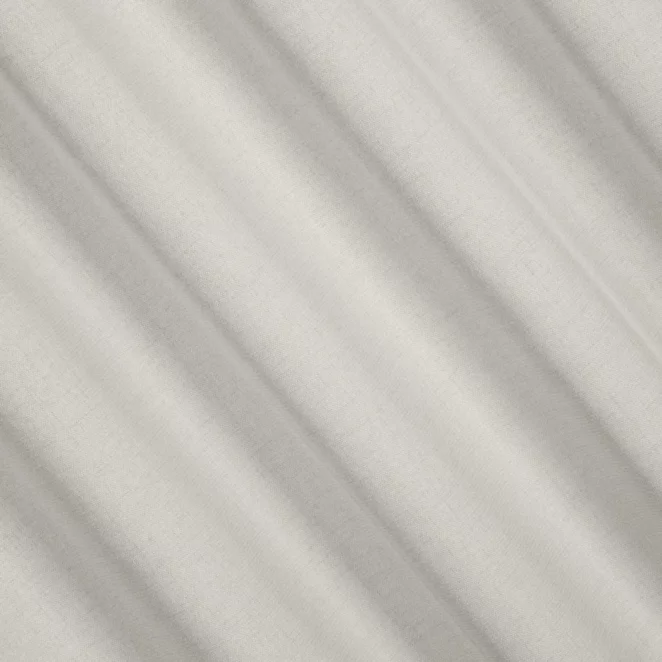 M213/8 Zasłona szyta na taśmie 5 cm jasnosrebrna z tkaniny w stylu eko o naturalnym splocie