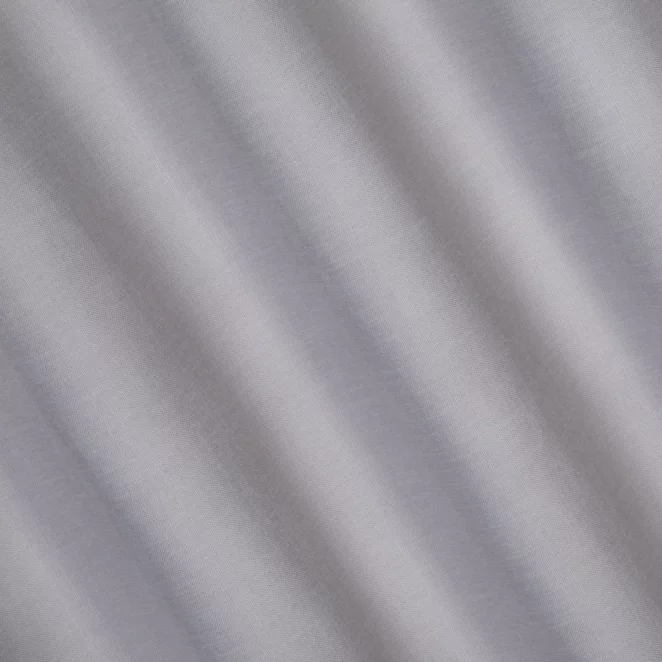 L130/4 Zasłona szyta na taśmie 5 cm jasnoszara o naturalnym, gęstym splocie w stylu eko