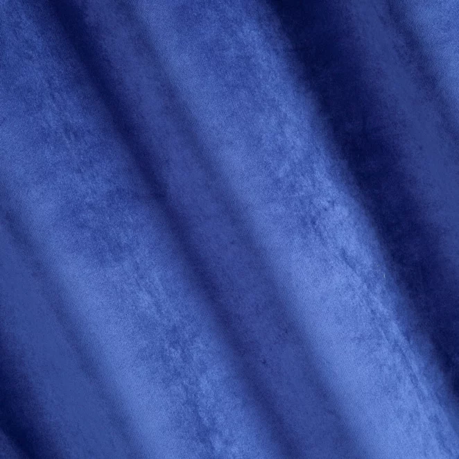R120/24 Zasłona szyta na taśmie 5 cm WALDO granatowa ze szlachetnej grubej tkaniny welwetowej o gramaturze 400g/m2