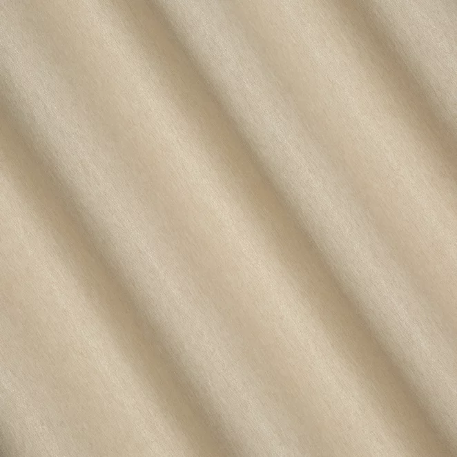 M152/2 Zasłona szyta na taśmie 5 cm SHELBY beżowa z miękkiej tkaniny o naturalnym splocie i delikatnym połysku