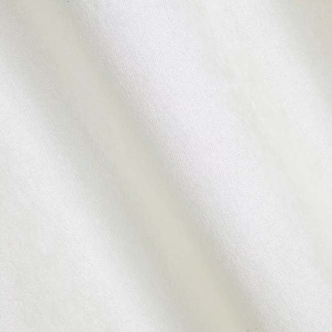 R159/1 Zasłona szyta na taśmie 5 cm BRIANNA kremowa miękka szenilowa o wyraźnym splocie i lekkim połysku