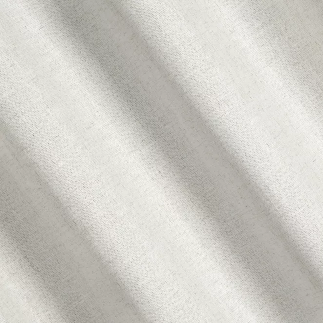 H195/7 Zasłona szyta na taśmie 5 cm naturalna z tkaniny o naturalnym splocie z dodatkiem lnu