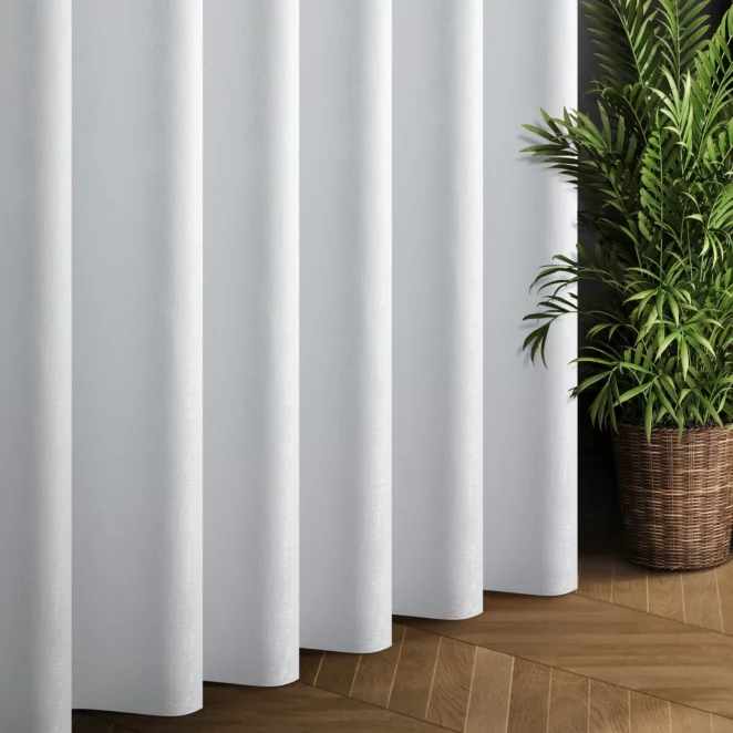 Tkanina zasłonowa outdoor wodoodporna zdobiona subtelnym żakardowym wzorem idealna na taras balkon ogród