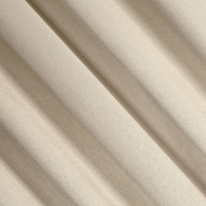 E118/8 Zasłona szyta na taśmie 5 cm beżowa z tkaniny strukturalnej z delikatnym połyskiem