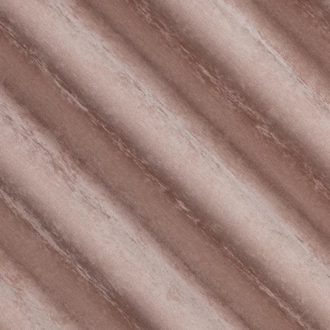 R203/9 Zasłona szyta na taśmie 5 cm beżowa z miękkiej tkaniny szenilowej typu dimout o naturalnym splocie