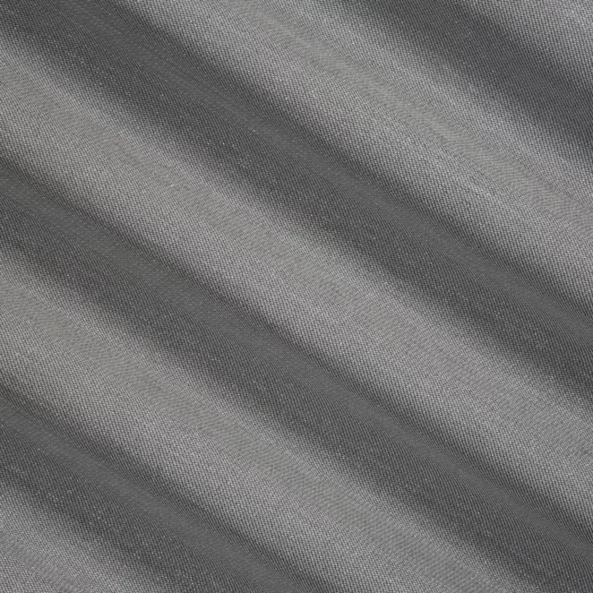 P274/2 Zasłona szyta na taśmie 5 cm popielato srebrzysta z melanżowej tkaniny w stylu eko z dodatkiem nici metalicznej