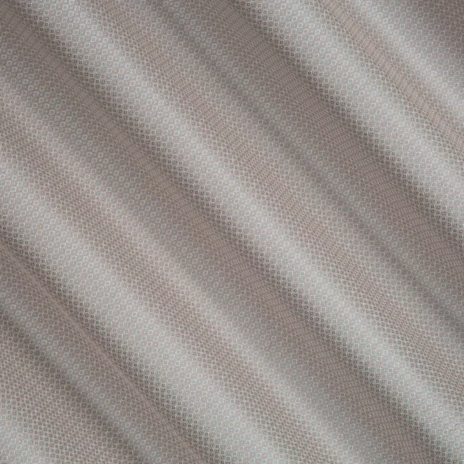 R197/3 Zasłona szyta na taśmie 5 cm beżowa z tkaniny w geometryczny wzór Pierre Cardin