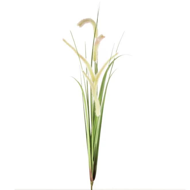 Trawa sztuczna z długimi kłosami jasnozielona 53 cm