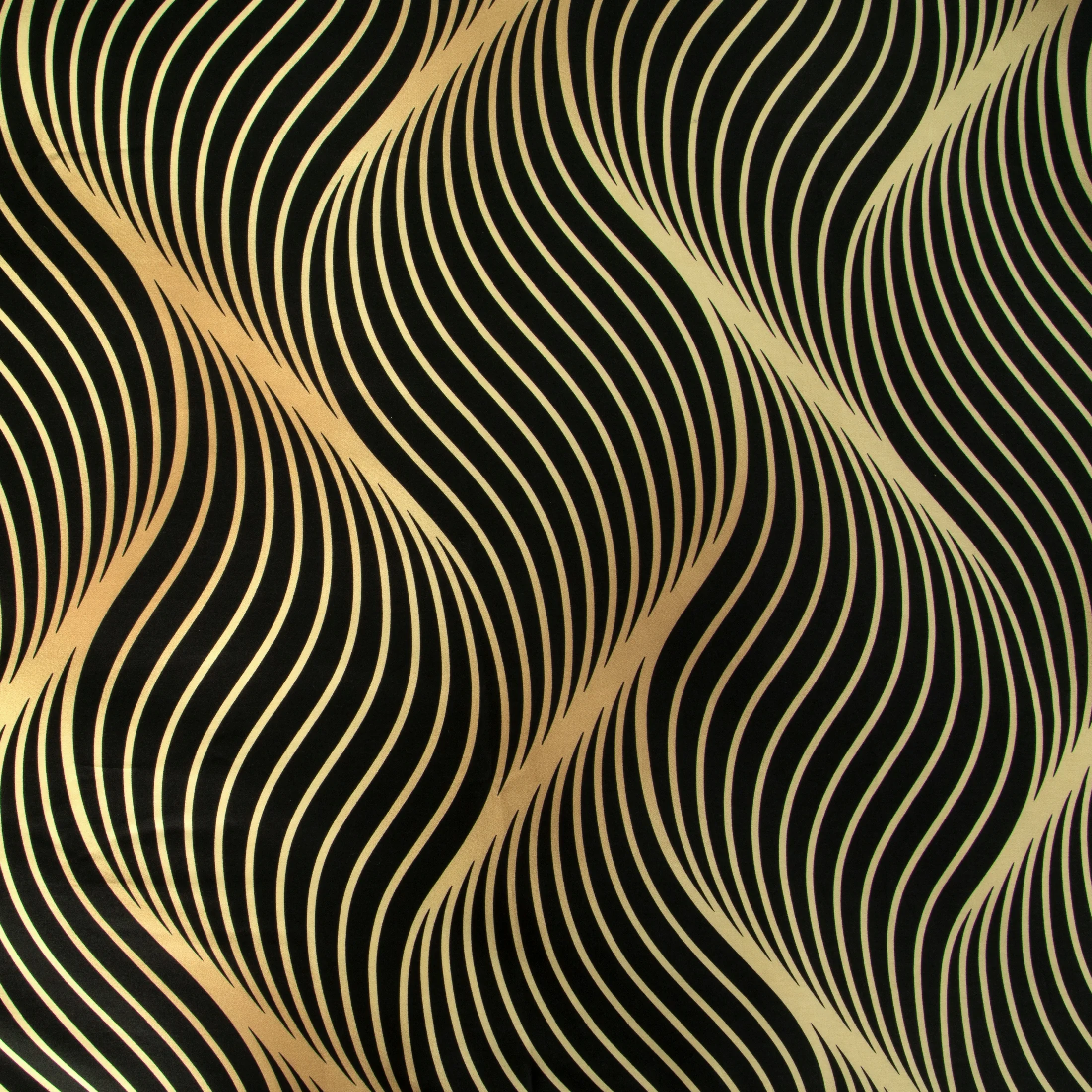 Pościel 160x200 cm z makosatyny bawełnianej kolor czarny, złoty z fantazyjnym wzorem VICTORIA 3 Limited Collection